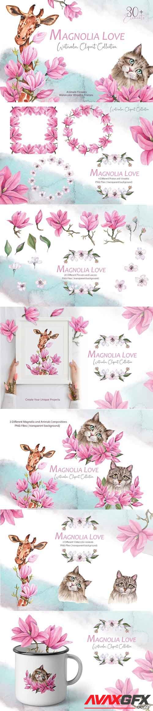 Magnolia Love Watercolor Collection -  5892025