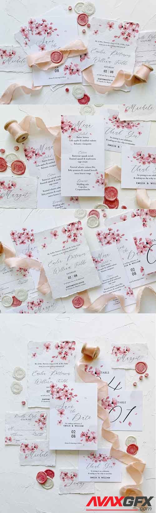 Pink Cherry Blossom Wedding Suite - 5831699