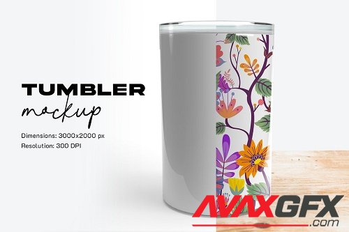 CreativeMarket - Tumbler Mockup 5809975