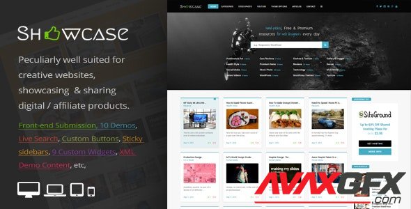 ThemeForest - Showcase v3.3 - Responsive WordPress Grid / Masonry Blog Theme - 14842187