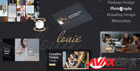 ThemeForest - Louie v1.1.0 - Modern Portfolio Theme for Agencies - 23067601