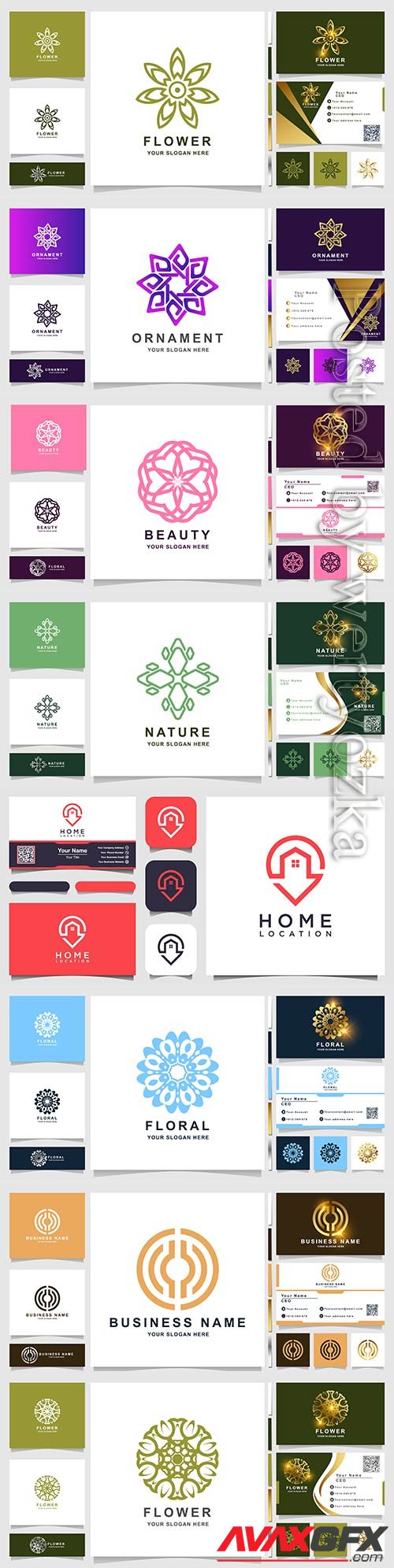 Vector logo and business card