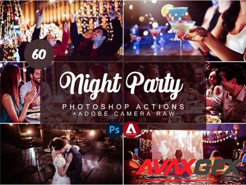 60 Night Party Photoshop Actions