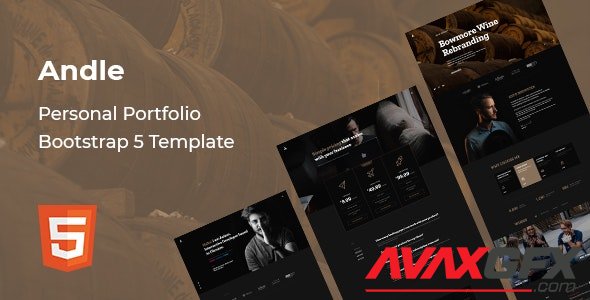 ThemeForest - Andle v1.0 - Personal Portfolio Bootstrap 5 Template - 30252848