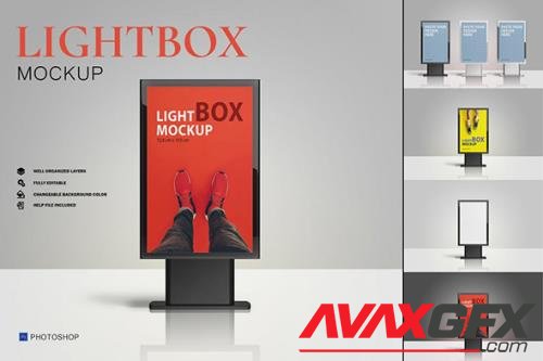 3 Styles Lightbox Mockup