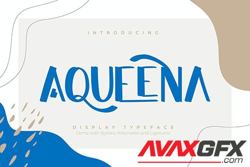 Aqueena | Display Typeface