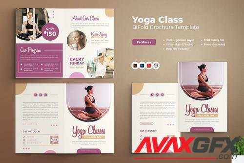 Yoga Class Bifold Brochure