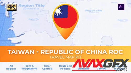 Taiwan Animated Map - Republic of China ROC Travel Map 30570278
