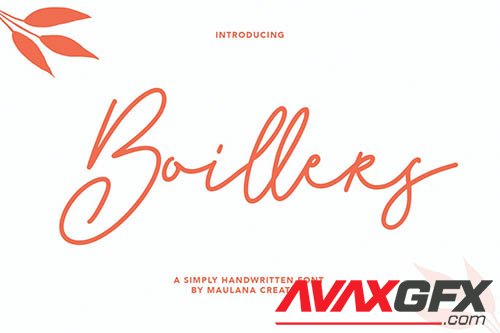 Boillers Simply Handwritten Font