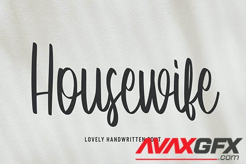 Housewife - Handwritten Font