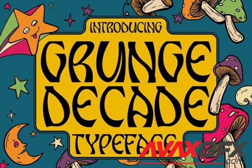 Grunge Decade Font