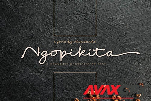 Ngopikita - Handlettered font