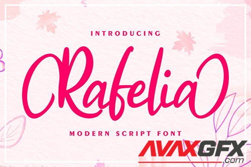 Rafelia | Modern Script Font