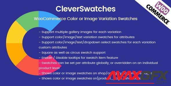 CodeCanyon - CleverSwatches v2.2.3 - WooCommerce Color or Image Variation Swatches - 20594889