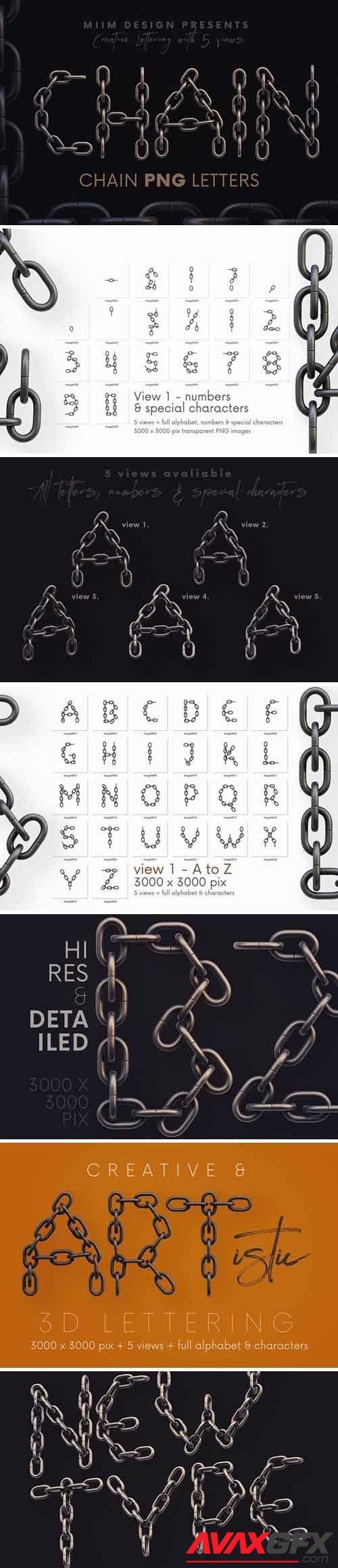 Chain - 3D Lettering