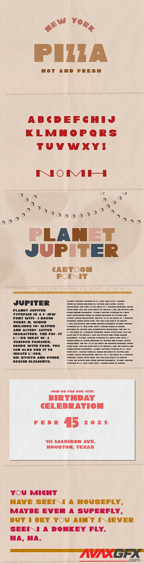 Planet Jupiter Typeface 5792986