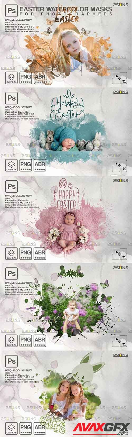 Easter Watercolor overlay & Photoshop overlay V2 - 1224217