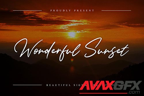 Wonderful Sunset - Beautiful Signature