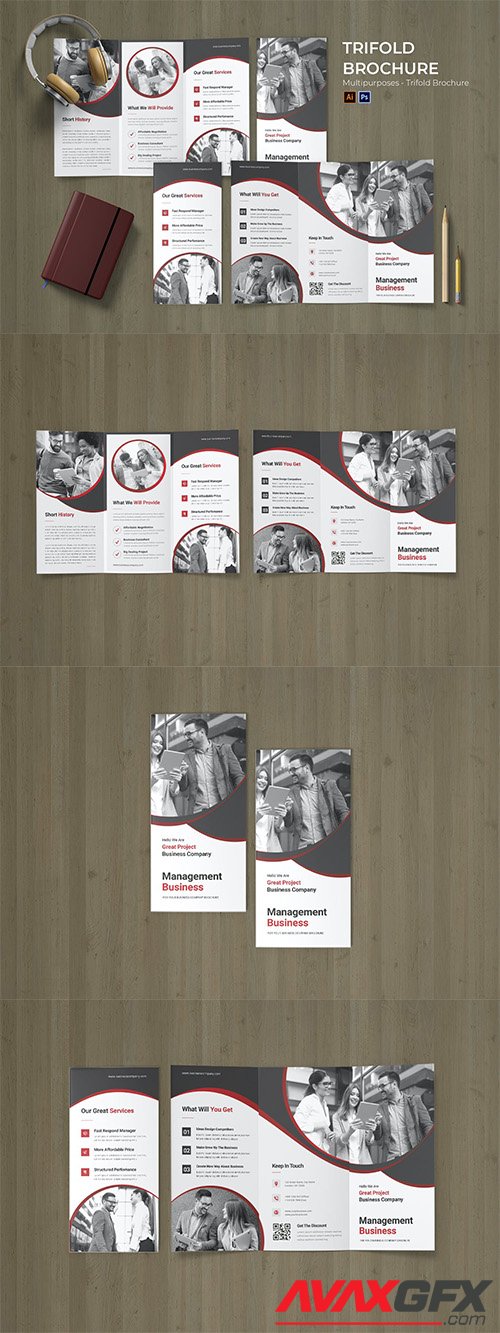 Management Business Flyer Trifold Brochure