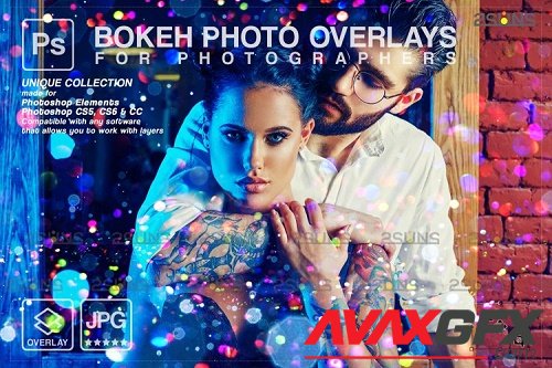 Sparkler wedding overlay & Photoshop overlay, Bokeh light V7- 1213424