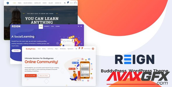 WbcomDesigns - Reign v4.9.2 - Community Theme for WordPress