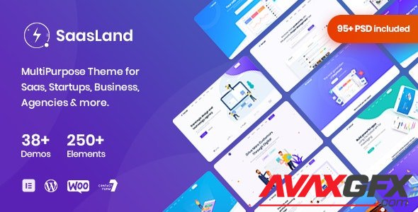 ThemeForest - Saasland v3.3.3 - MultiPurpose WordPress Theme for Saas Startup - 23362980 - NULLED