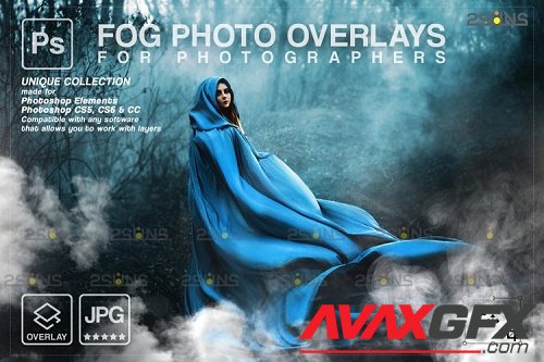 White smoke bomb overlay & Fog overlay, Photoshop overlay - 1213416