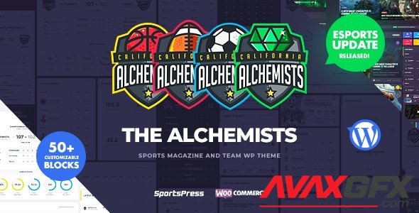 ThemeForest - Alchemists v4.4.2 - Sports, eSports & Gaming Club and News WordPress Theme - 20256220 - NULLED