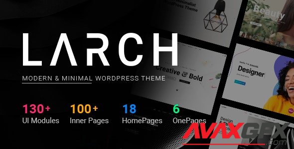 ThemeForest - Larch v1.9.5 - Responsive Minimal Multipurpose WordPress Theme - 22746673