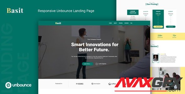 ThemeForest - Basit v1.0 - Unbounce Multipurpose Landing Page Template - 25104227