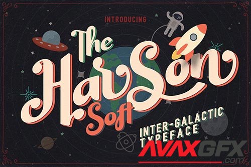 Harson Soft - Intergalactic Typeface