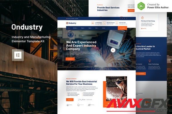 ThemeForest - Ondustry v1.0.0 - Industry & Manufacturing Elementor Template Kit - 30856155