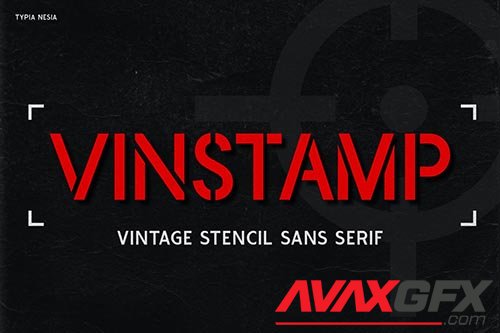 Vinstamp - Military Game Stencil Font