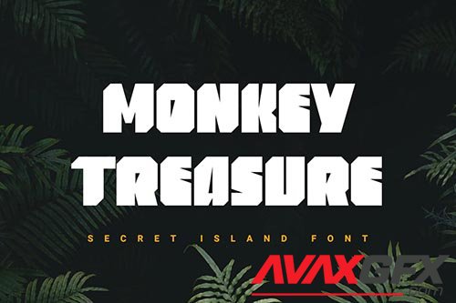 Monkey Treasure | heavy font