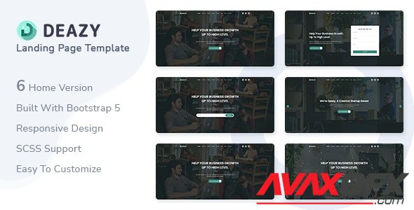 ThemeForest - Deazy v1.0 - Bootstrap 5 Landing Page Template - 30591334