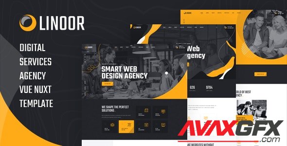 ThemeForest - Linoor v1.0 - Vue Nuxt Digital Agency Services Template (Update: 21 January 21) - 29146481