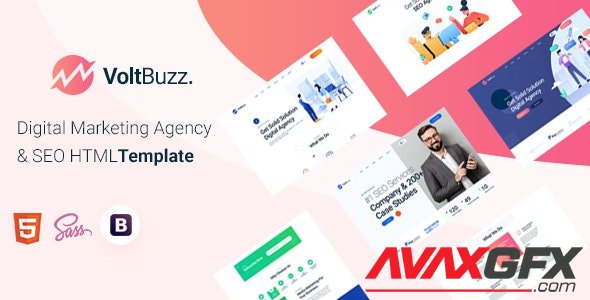 ThemeForest - VoltBuzz v1.0 - Digital Marketing Agency HTML Template - 29592740