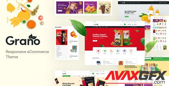 ThemeForest - Grano v1.0 - Organic & Food Opencart Theme (Included Color Swatches) - 30873731