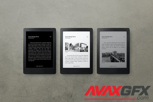 E-Book Reader Mockup Set