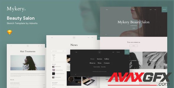 ThemeForest - Mykery v1.1.0 - Beauty Salon Sketch Template - 25816282