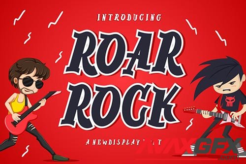 Roar Rock Display Font