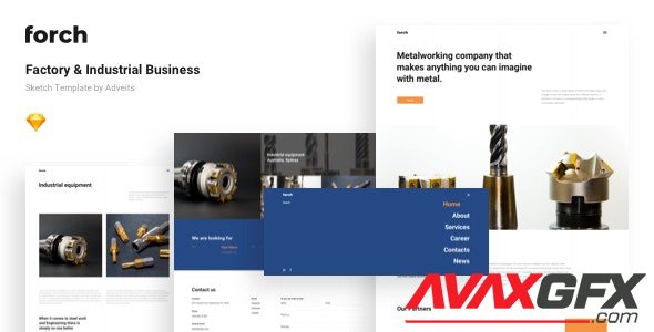 ThemeForest - Forch v1.1.0 - Factory & Industrial Business Sketch Template - 24649800