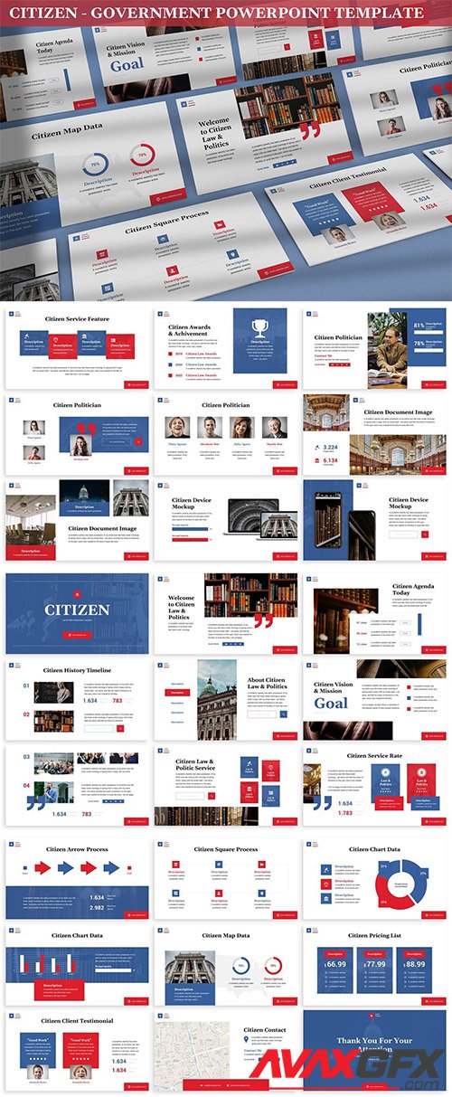 Citizen - Government Powerpoint Template