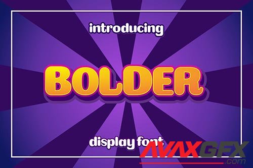 Bolder Display Font
