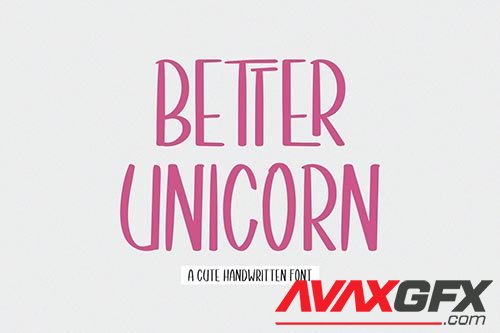 Better Unicorn - Handwritten Font