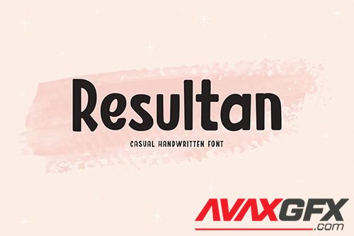 Resultan - Handwritten Font