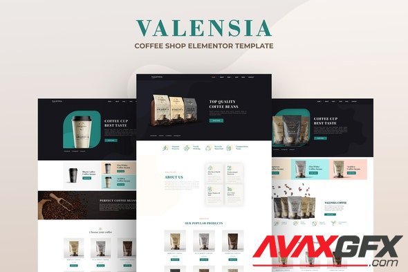 ThemeForest - Valensia v1.0.0 - Coffee Shop Elementor Template Kit - 29702634