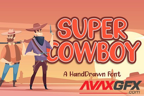 Super Cowboy - Handwritten Font