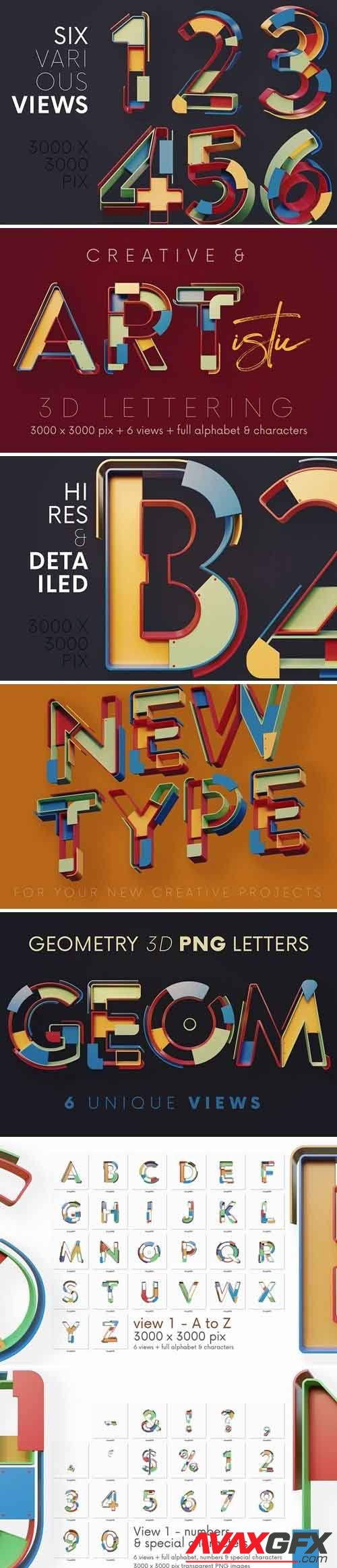 Geometry - 3D Lettering - 5779963