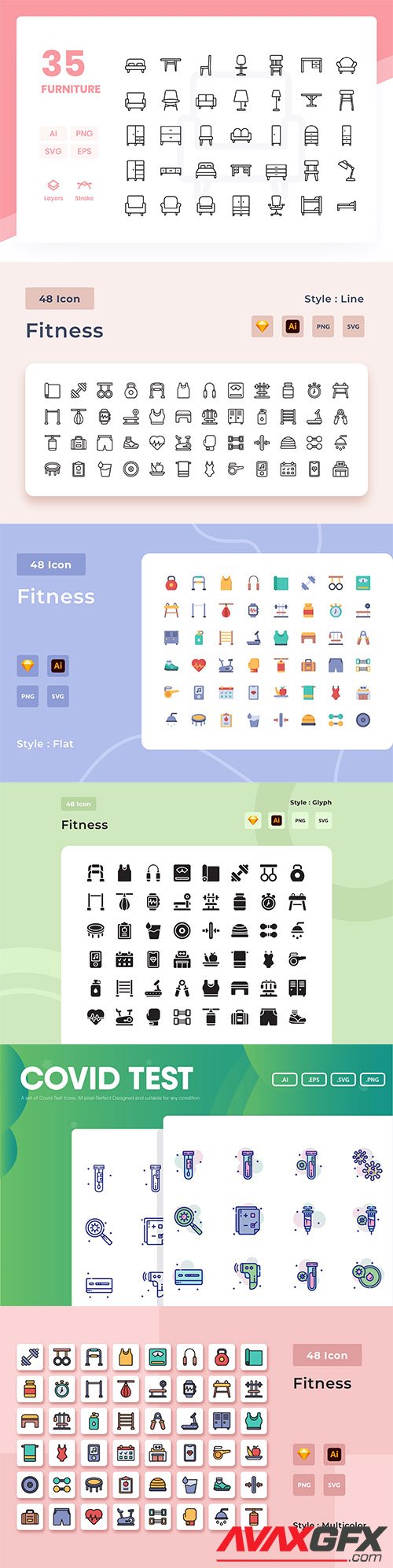 Mix collection of vector icons vol3